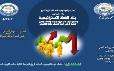 ورشة عمل بعنوان: ( بناء الخطة الاستراتيجية )