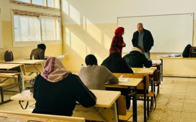 امتحان UOBPT يقام بنجاح في جامعة بنغازي للغات
