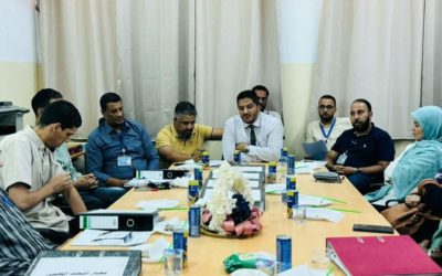 كلية التربية المرج تستقبل فريق المراجعة والتدقيق من إدارة ضمان الجودة بالجامعة لتدقيق ملف الاعتماد المؤسسي