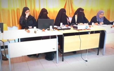 استمرار مناقشة مقترحات طلبة الدراسات العليا بكلية التربية المرج